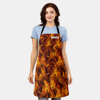 Fire and Flame Pattern Apron