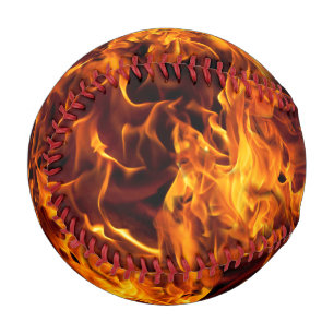 Fire and Flame Pattern Baseball