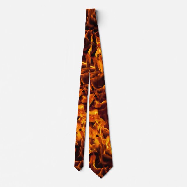 Fire and Flame Pattern Tie (Back)