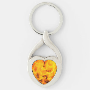 Fire and flames key ring