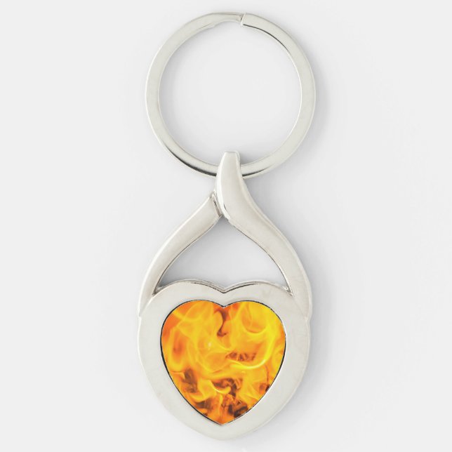 Fire and flames key ring (Front)