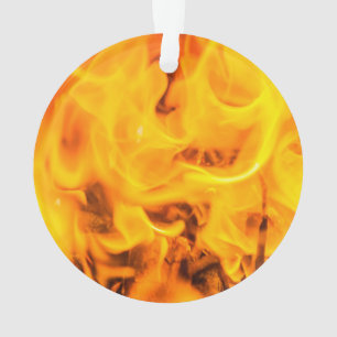 Fire and flames ornament