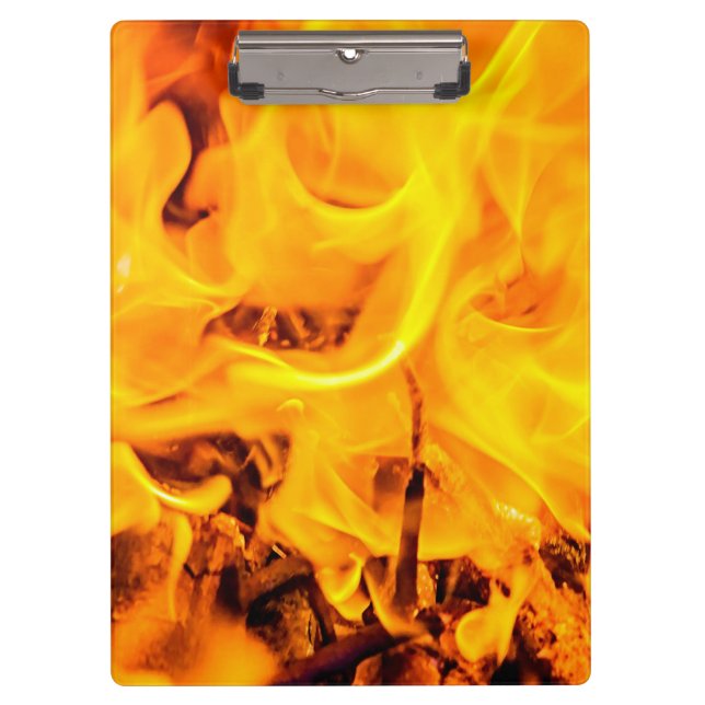Fire And Flames Pattern Clipboard (Front)