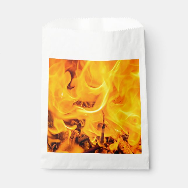 Fire And Flames Pattern Favour Bag (Front)