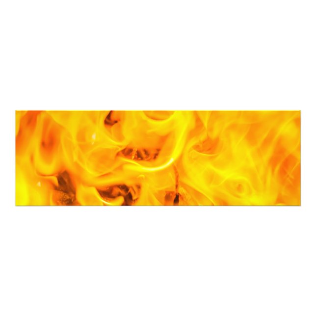 Fire and flames photo print (Front)