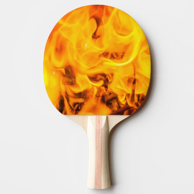 Fire and flames ping pong paddle (Back)