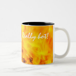 Fire and flames Two-Tone coffee mug