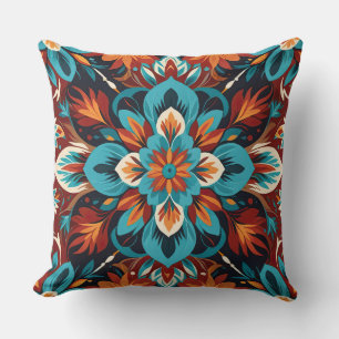 Fire and Flowers Cushion