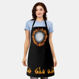 Fire and Full Moon Apron
