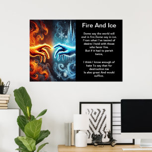 Fire and Ice: A Touch Poster