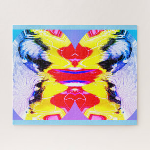 Fire and ice art jigsaw puzzle