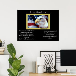 Fire And Ice Bald Eagle 4th Of July Posters 8