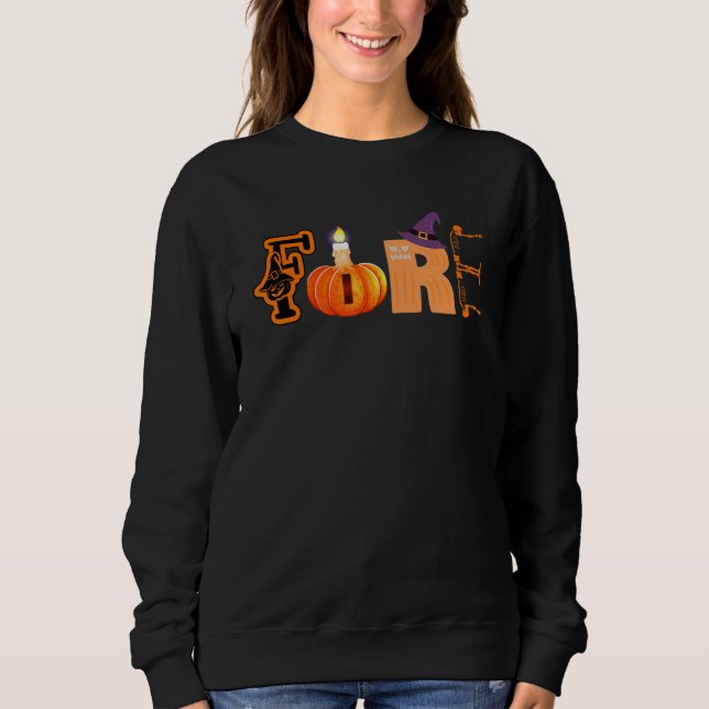 Fire and Ice Costume Halloween Family Matching Wom Sweatshirt (Front)