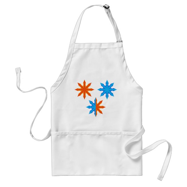 Fire and Ice Eight Point Stars Standard Apron (Front)
