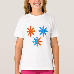Fire and Ice Eight Point Stars T-Shirt