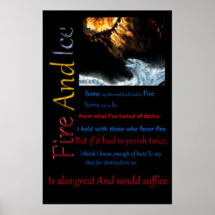 Fire And Ice Fighting Poster
