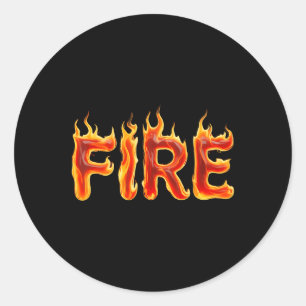 Fire And Ice Halloween Matching Couple Last Minute Classic Round Sticker