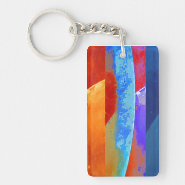 Fire and Ice Key Chain (Front)