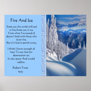 Fire And Ice Majestic Snow Top Posters