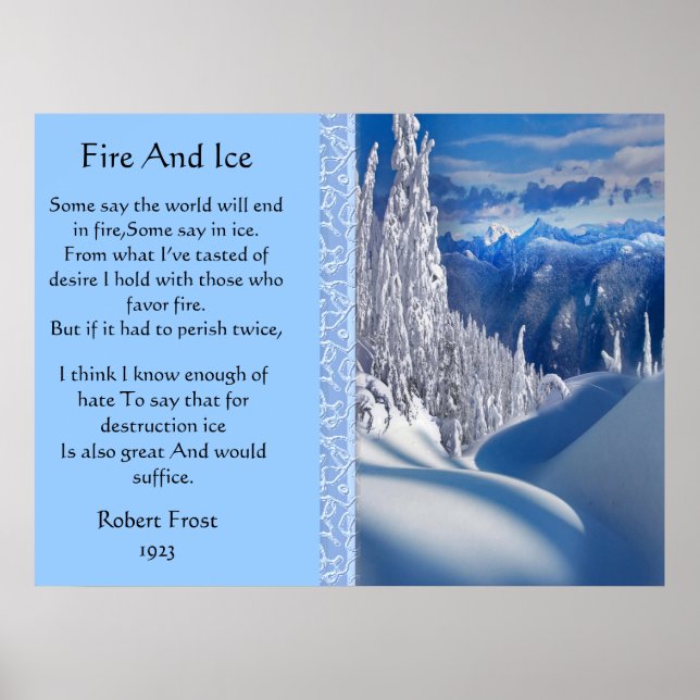 Fire And Ice Majestic Snow Top Posters (Front)
