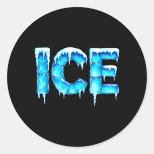 Fire and Ice Matching Funny 2025 Halloween Costume Classic Round Sticker