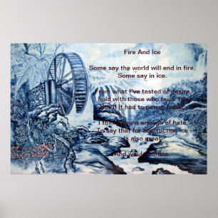 Fire And Ice Over Chinese Poster