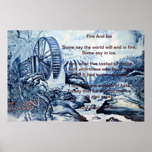 Fire And Ice Over Chinese Poster (Front)