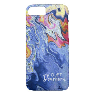 Fire and Ice Painted Monogram iPhone 8/7 Case