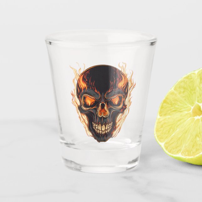 Fire and Ice  Shot Glass (Front)