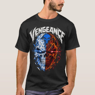 Fire and Ice Vengeance Skull Shirt, Dual Element M T-Shirt