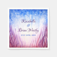 Fire and Ice Wedding | Blue and Red Watercolor