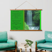 Fire And Ice With A Waterfall in the green forest