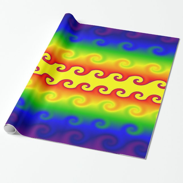 Fire and Ice Wrapping Paper (Unrolled)
