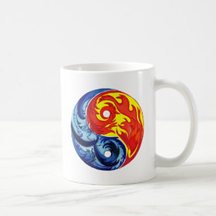 Fire and Ice Yin-Yang Coffee Mug