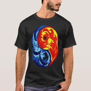 Fire and Ice Yin Yang T-Shirt
