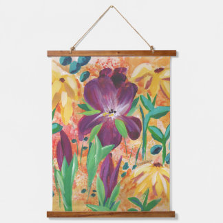 Fire and Iris wall hanging Tapestry