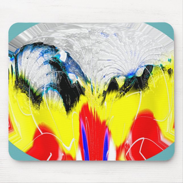 Fire and melting ice mouse pad (Front)