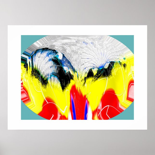 Fire and melting ice poster (Front)