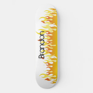 Fire and Name - Skateboard