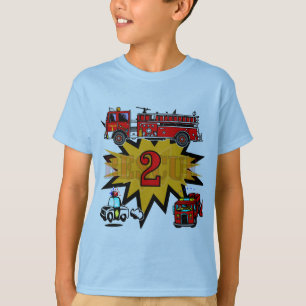 Fire and Rescue 2nd Birthday Tshirts and Gifts