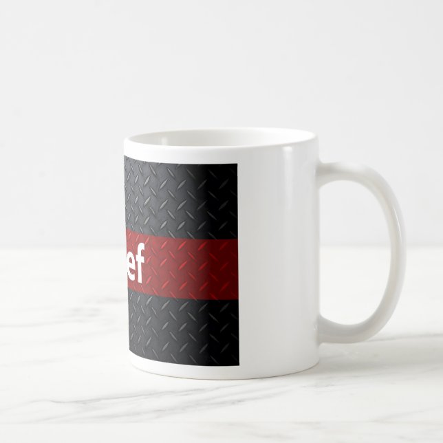 Fire and Rescue Diamond Plate Coffee Mug (Right)