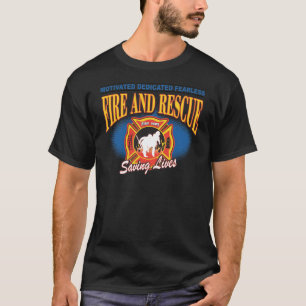 Fire and Rescue Saving Lives T-Shirt