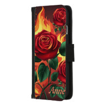 Fire and Roses iphone phone case