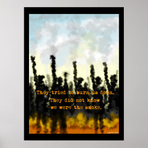 Fire and Smoke Poster