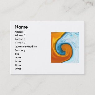 fire and water business card