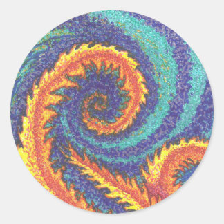 "FIRE AND WATER" CLASSIC ROUND STICKER