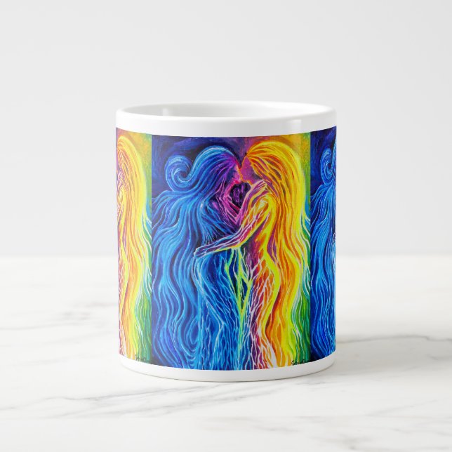 Fire and water large coffee mug (Front)