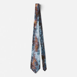 Fire and Water Metal Textures Tie