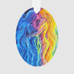 Fire and water ornament