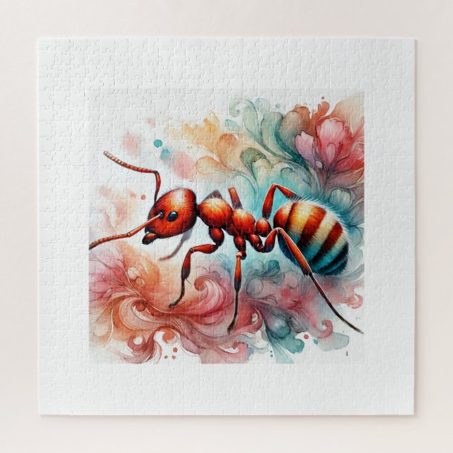 Fire ant 200924AREF105 - Watercolor Jigsaw Puzzle (Vertical)